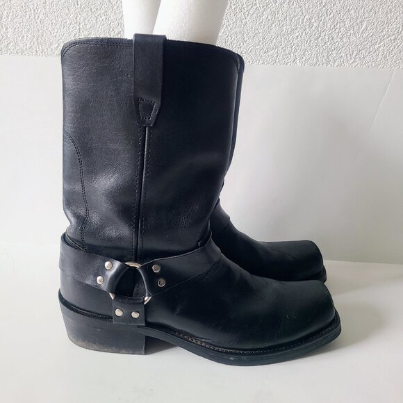 Durango Black Ride Tec Full Grain Leather Harness Motorcycle Biker Boot Men's 12 - Picture 3 of 11